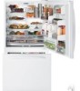 Get GE PDSF5NBXWW - 25.3 cu. Ft. Bottom-Freezer Refrigerator PDF manuals and user guides