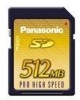 Get Panasonic RP-SDK512U1A - Pro Flash Memory Card PDF manuals and user guides