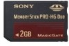 Get Sony MSEX2G - 2GB Memory Stick Pro-HG Duo PDF manuals and user guides