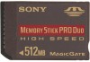 Get Sony MSXM512N - 512 MB Memory Stick Pro-Duo High Speed PDF manuals and user guides