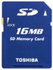 Get Toshiba SD-M1603T - 16MB SD Card PDF manuals and user guides