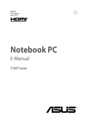 Asus T100TA User's Manual for English Edition