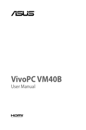 Asus VivoPC VM40B VM40B Users Manual English