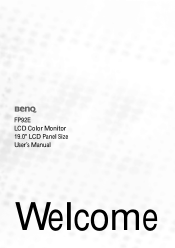 BenQ FP92E User Manual