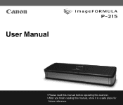 Canon imageFORMULA P-215 Scan-tini User Manual