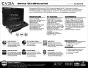 EVGA GeForce GTX 570 Classified PDF Spec Sheet
