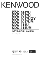 Kenwood KDC-414U User Manual