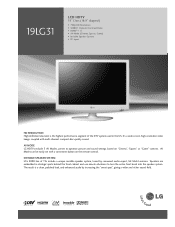 LG 19LG31 Specification (English)
