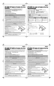 NEC V421-2 V421-2 : ST4020, ST4620, ST5220, ST5710 user's manual