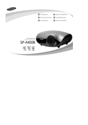 Samsung SP-A400B User Manual (user Manual) (ver.1.0) (English)