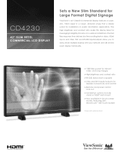 ViewSonic CD4230 CD4230 Spec Sheet