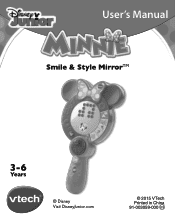 Vtech Disney Minnie Smile & Style Mirror User Manual