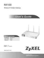 ZyXEL N4100 User Guide