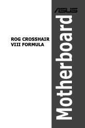 Asus ROG Crosshair VIII Formula Users Manual English