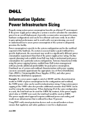 Dell PowerEdge M1000e Information
  Update - Power Infrastructure Sizing