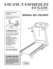 HealthRider H50t Cwl Treadmill Spanish Manual