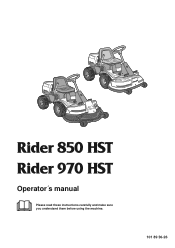 Husqvarna K 970 Owners Manual