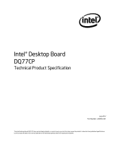 Intel DQ77CP Technical Product Specification