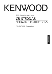 Kenwood CR-ST50DAB-H Operation Manual