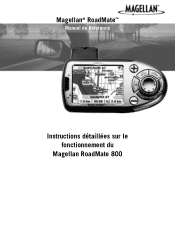 Magellan RoadMate 800 Manual - French