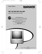 Magnavox MC13D1MG User manual,  English (US)
