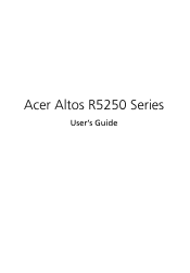 Acer Altos R5250 User Manual