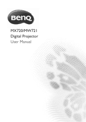 BenQ MW721 DLP Network Projector MX720, MW721 User Manual
