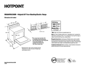 Hotpoint RB536BKBB Dimensions