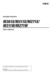NEC NP-M311X Users Manual