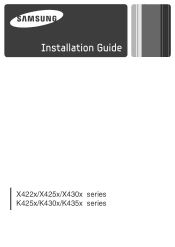 Samsung SL-X4250LX Quick Guide Ver.1.0 (English)