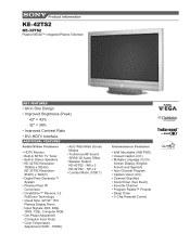 Sony KE-32TS2 Marketing Specifications