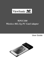 ViewSonic WPCC100 User Guide