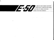 Yamaha E-50 Owner's Manual (image)