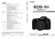 Canon EOS 10D EOS 10D INSTRUCTIONS