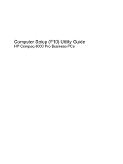 Compaq 6000 Computer Setup (F10) Utility Guide - HP Compaq 6000 Pro Models