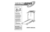 HealthRider A90 Treadmill English Manual