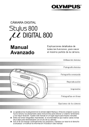Olympus 225625 Stylus 800 Manual Avanzado (Español)