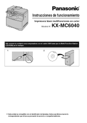 Panasonic KX-MC6040 Color Laser Multi Funct Printer-spanish