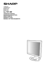 Sharp LL1513D Operation Manual