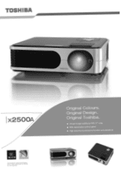 Toshiba TLP-X2500A Brochure