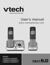 Vtech 3 Handset DECT 6.0 Expandable Cordless Telephone with Answering System & Handset Speakerphone User Manual (CS6429-3 User Manual)