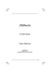 ASRock K7S41GX2 User Manual