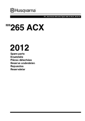 Husqvarna AUTOMOWER 265 ACX Parts List