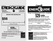 KitchenAid KSC24C8EYW Energy Guide