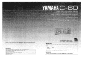 Yamaha C-60 Owner's Manual