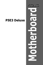 Asus P5E3 DELUXE User Manual