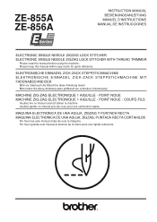 Brother International ZE-855A Instruction Manual - English and Spanish