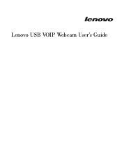 Lenovo USB WebCam User Guide