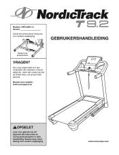 NordicTrack T 9.2 Treadmill Dutch Manual