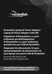 Rocketfish RF-ACU9025 Tip Guide (English)